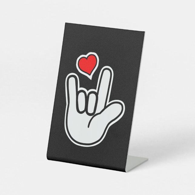 Sign Language I Love You Sign (Front)