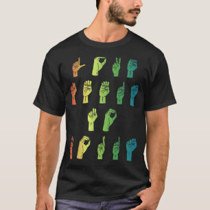 Sign Language Interpreter Love Needs No Words ASL  T-Shirt