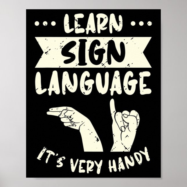 Sign Language It's Very Handy Asl Awareness 2  (Front)