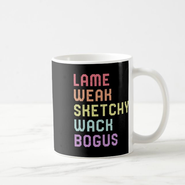 Sign Language Lame Weak Asl Slang Tee Deaf Awarene Coffee Mug (Right)