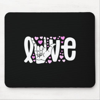 Sign Language  Love ASL  Be Kind Deaf Awareness  Mouse Pad