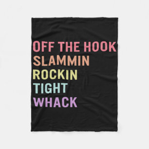 Sign Language Off Hook Asl Slang Tee Deaf Awarenes Fleece Blanket