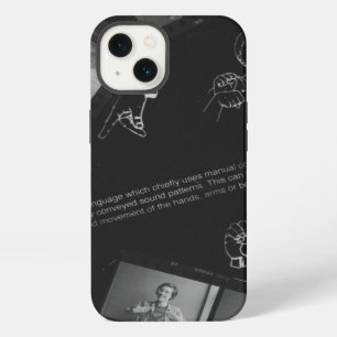 Sign Language Photogram iPhone 13 Case