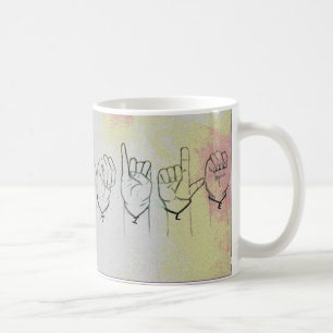 Sign Language "Smile" Coffee Mug