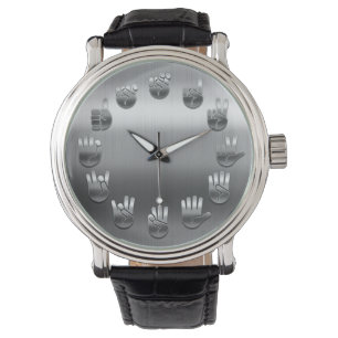 Sign Language -Stainless Watch