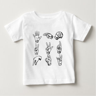 Sign Language Symbols Baby T-Shirt
