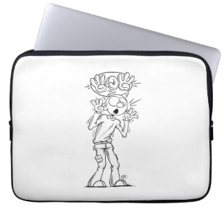 Sign language ‘WOW’ - Deaf Pit Paffner. Laptop Sleeve