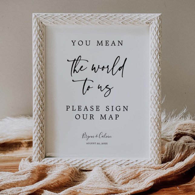 Sign Map Guestbook Destination Wedding Decor B613 (Creator Uploaded)