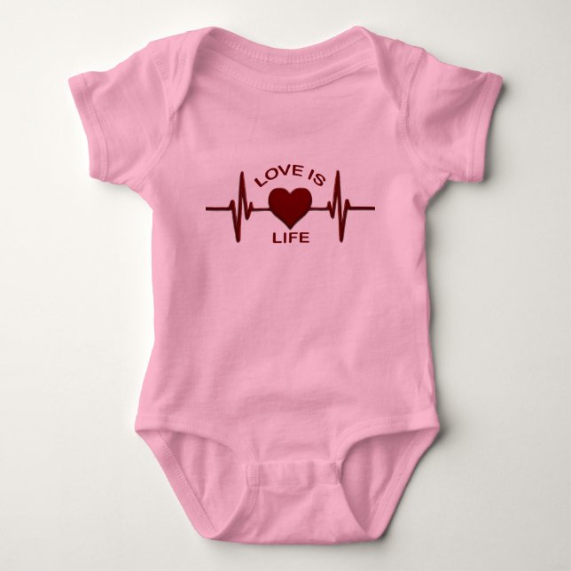 Sign of love baby bodysuit (Front)
