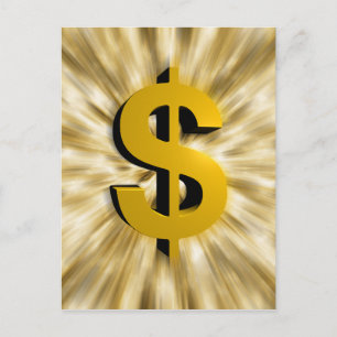 Sign of Money Postcard