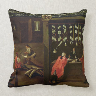 Sign of the Venetian Comb Makers' Guild (panel) Cushion