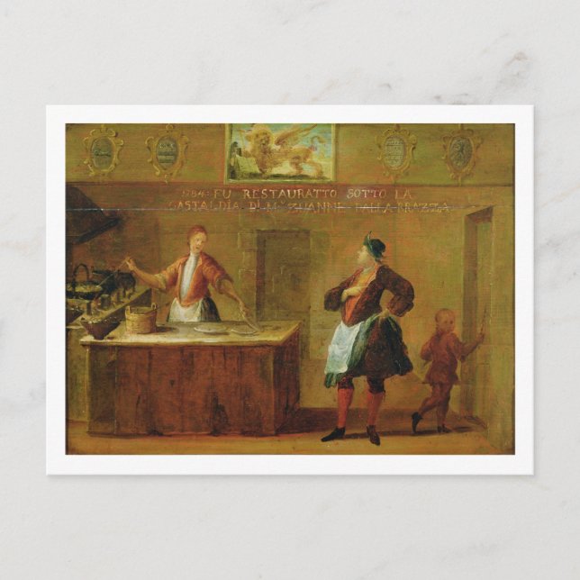 Sign of the Venetian Pastry Makers' Guild (panel) Postcard (Front)