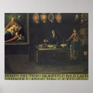 Sign of the Venetian Pharmacists' Guild, 1729 (pan