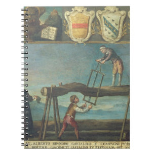 Sign of the Venetian Saw Mill Workers' Guild, 1445 Spiral Notebook