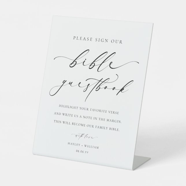 Sign Our Bible Wedding Guestbook (Front)