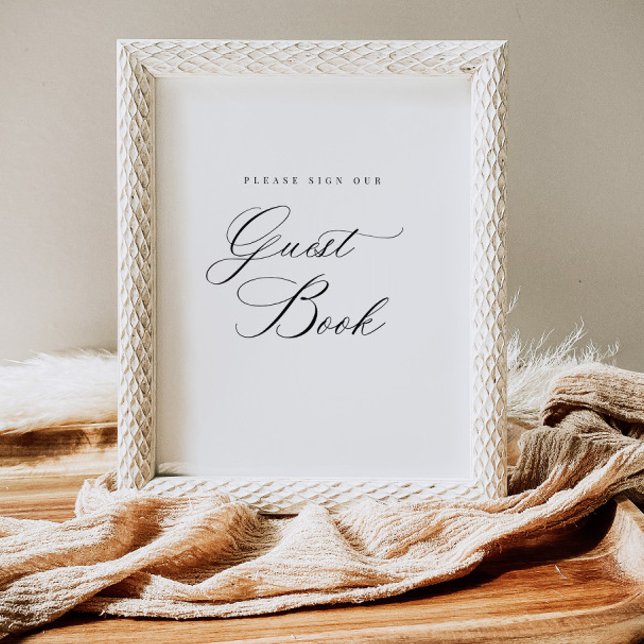 Sign our Guest Book Reception Table Sign Poster (Creator Uploaded)