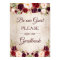 Sign Our Guestbook Rustic Wood Burgundy Red Floral