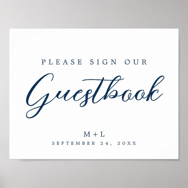 Sign Our Guestbook | Wedding Reception (Front)