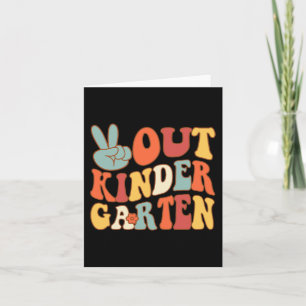 Sign Out Kindergarten Last Days School Retro Groov Card