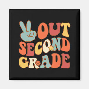 Sign Out Second Grade Groovy 2nd Last Days School  Magnet