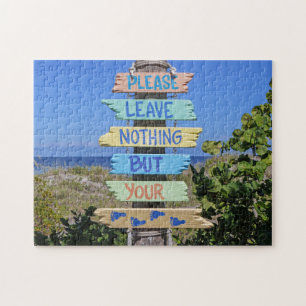 Sign Post Florida. Jigsaw Puzzle
