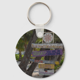 Sign post Rum Point Grand Cayman Key Ring
