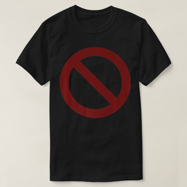 SIGN PROHIBITED Premium  T-Shirt (Design Front)