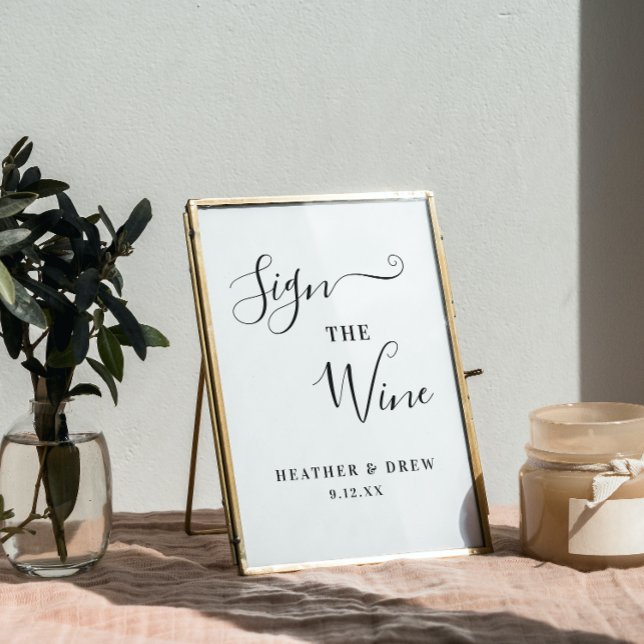 Sign The Wine Milestone Guestbook Wedding Bridal (Creator Uploaded)