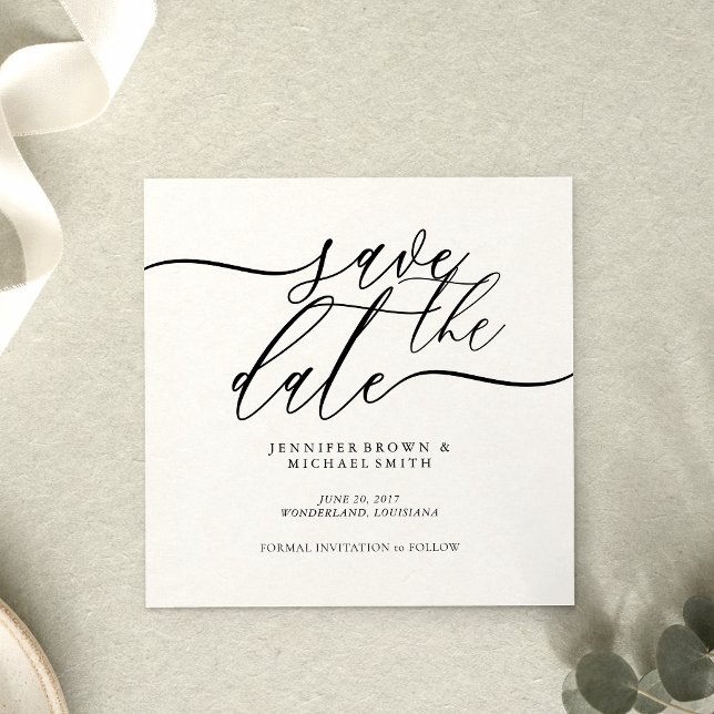 Sign Wedding Custom Photo Mini Save the Date Enclosure Card (Creator Uploaded)