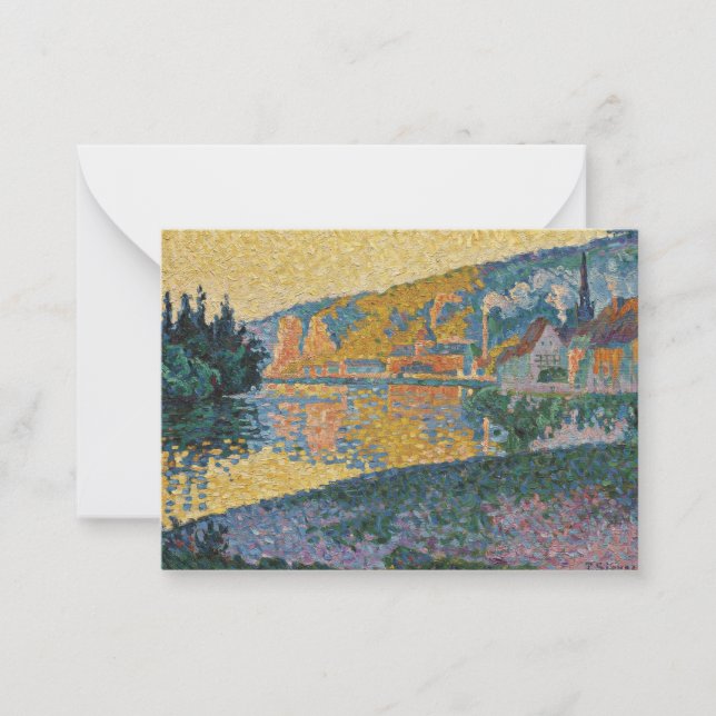 Signac - The Andelys, Setting Sun, Opus 135 Card (Front)