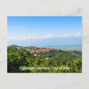 Signagi Sighnaghi Georgia, City of love Postcard