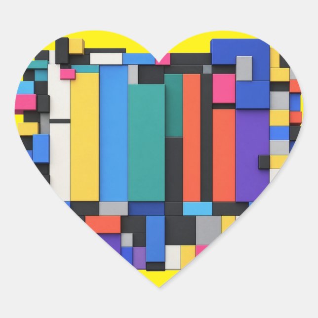 Signal Architecture Heart Sticker (Front)