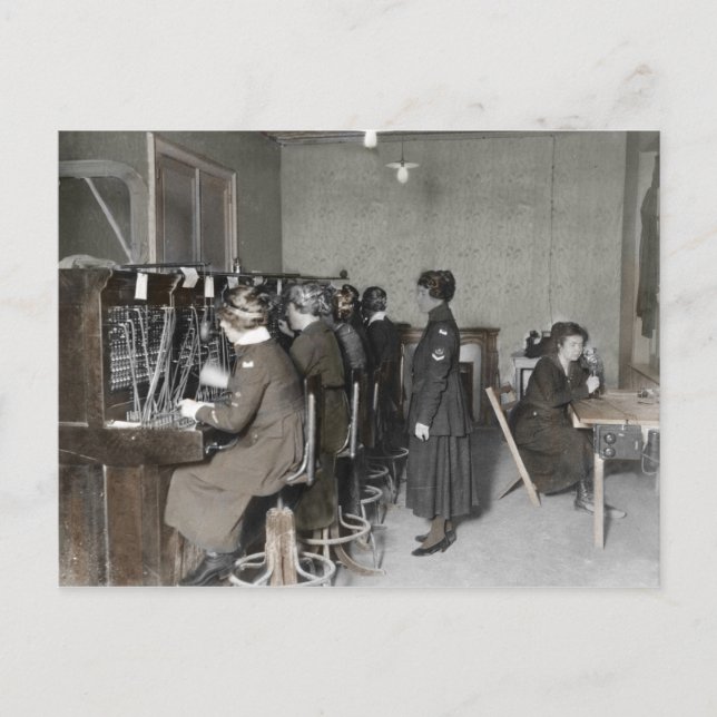 Signal Corp Women wwi Holiday Postcard (Front)