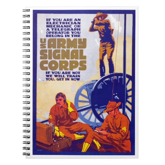 Signal Corps Spiral Notebook (Front)