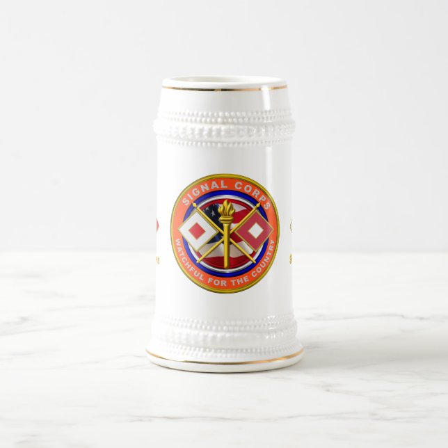 Signal Corps Veteran   Beer Stein (Center)