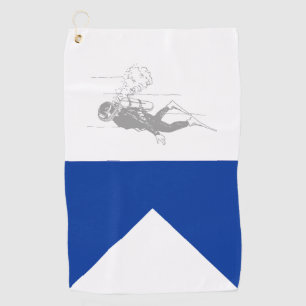 Signal flag Alpha Golf Towel