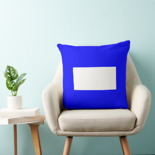 Signal Flag Letter P (Papa) Cushion