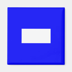 Signal Flag Letter P (Papa) Magnet