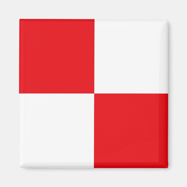 Signal Flag Letter U (Uniform) Magnet (Front)