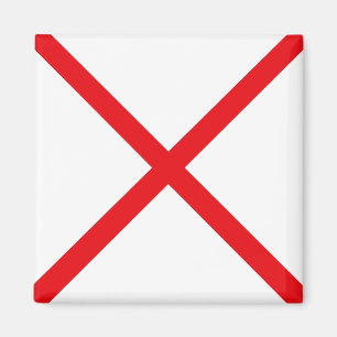 Signal Flag Letter V (Victor) Magnet