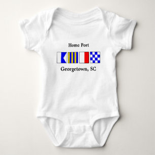 Signal Flag Port of Georgetown Baby Body Suit Baby Bodysuit