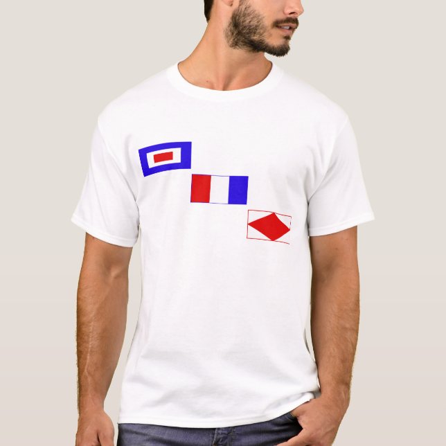 Signal flags wtf T-Shirt (Front)