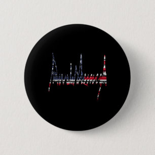 Signature 2024 President Patriotic American Flag U 6 Cm Round Badge