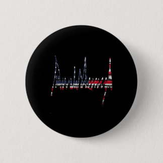 Signature 2024 President Patriotic American Flag U 6 Cm Round Badge