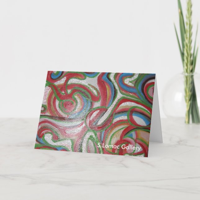 Signature Abstract Greeting Card (Front)