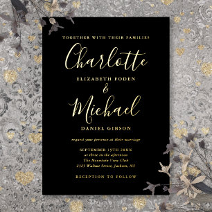 Signature All In One Black Gold Wedding