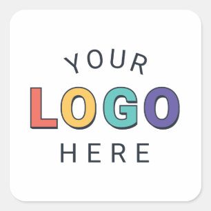 Signature Brand Logo Square Sticker