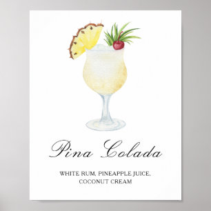 Signature cocktail - Pina Colada Poster