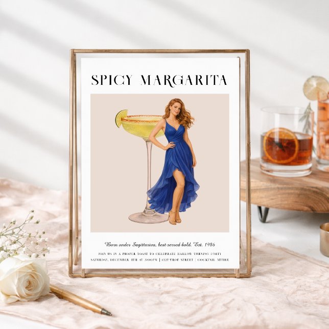 Signature Cocktail | Sagittarius Zodiac Birthday Invitation (Creator Uploaded)