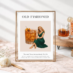 Signature Cocktail   Taurus Zodiac Birthday Invitation